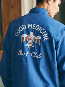 Jackets & Vests^Faherty Brand Steven Paul Judd Good Medicine Sunwashed Coaches Jacket - Marine Blue