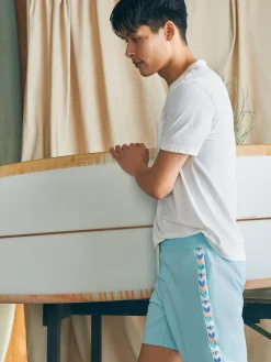 Swim^Faherty Brand Steven Paul Judd Good Medicine Sunwashed Boardshort - Bethesda Blue