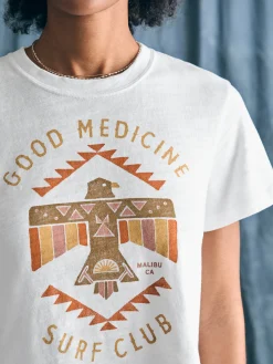 T-Shirts^Faherty Brand Steven Paul Judd Good Medicine Sunwashed Slub Tee - White