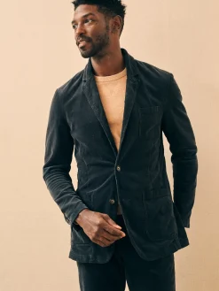 Blazers^Faherty Brand Stretch Corduroy Blazer - Midnight
