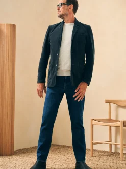 Blazers^Faherty Brand Stretch Corduroy Blazer - Midnight