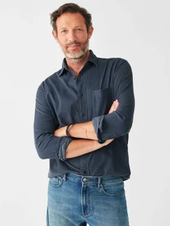Shirts^Faherty Brand Stretch Corduroy Shirt - Navy