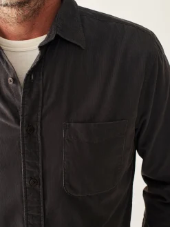Shirts^Faherty Brand Stretch Corduroy Shirt - Washed Black