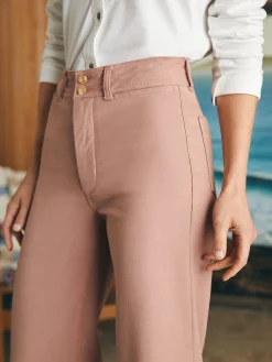 Pants^Faherty Brand Stretch Terry Harbor Pant - Wood Rose