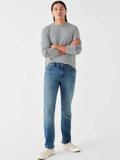 Pants^Faherty Brand Stretch Terry Indigo 5-Pocket Pant (32" Inseam) - Easton Wash