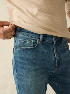 Pants^Faherty Brand Stretch Terry Indigo 5-Pocket Pant - Indigo Ocean Wash