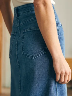 Shorts & Skirts^Faherty Brand Stretch Terry Midi Skirt - Riverton Wash