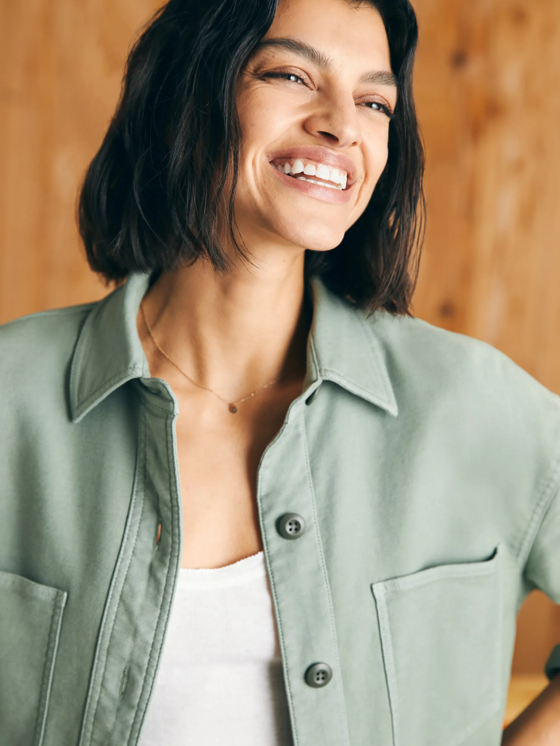 Blazers & Outerwear^Faherty Brand Stretch Terry Overshirt - Coastal Sage