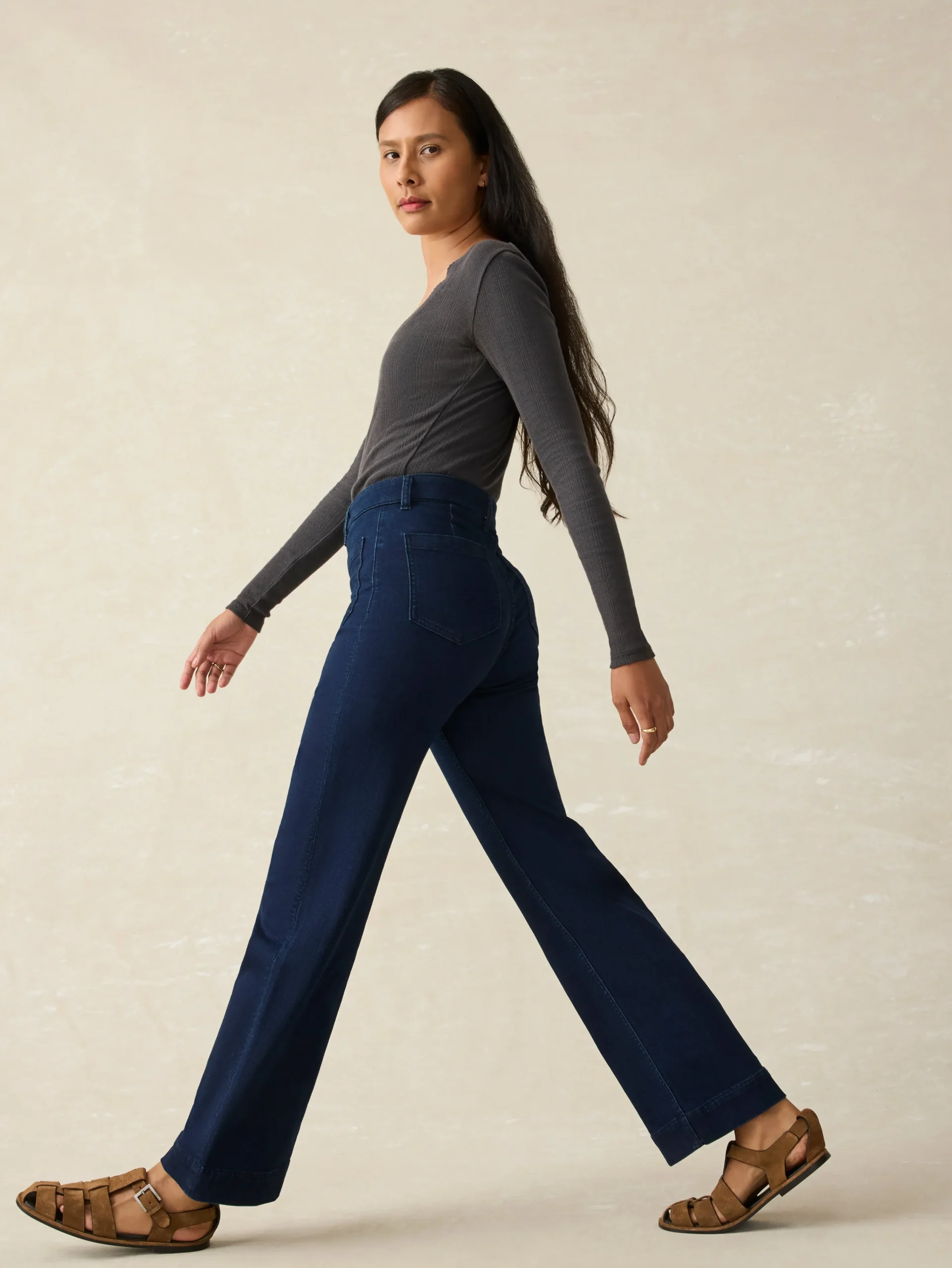 Pants^Faherty Brand Stretch Terry Patch Pocket Ankle Pant - Clermont Wash