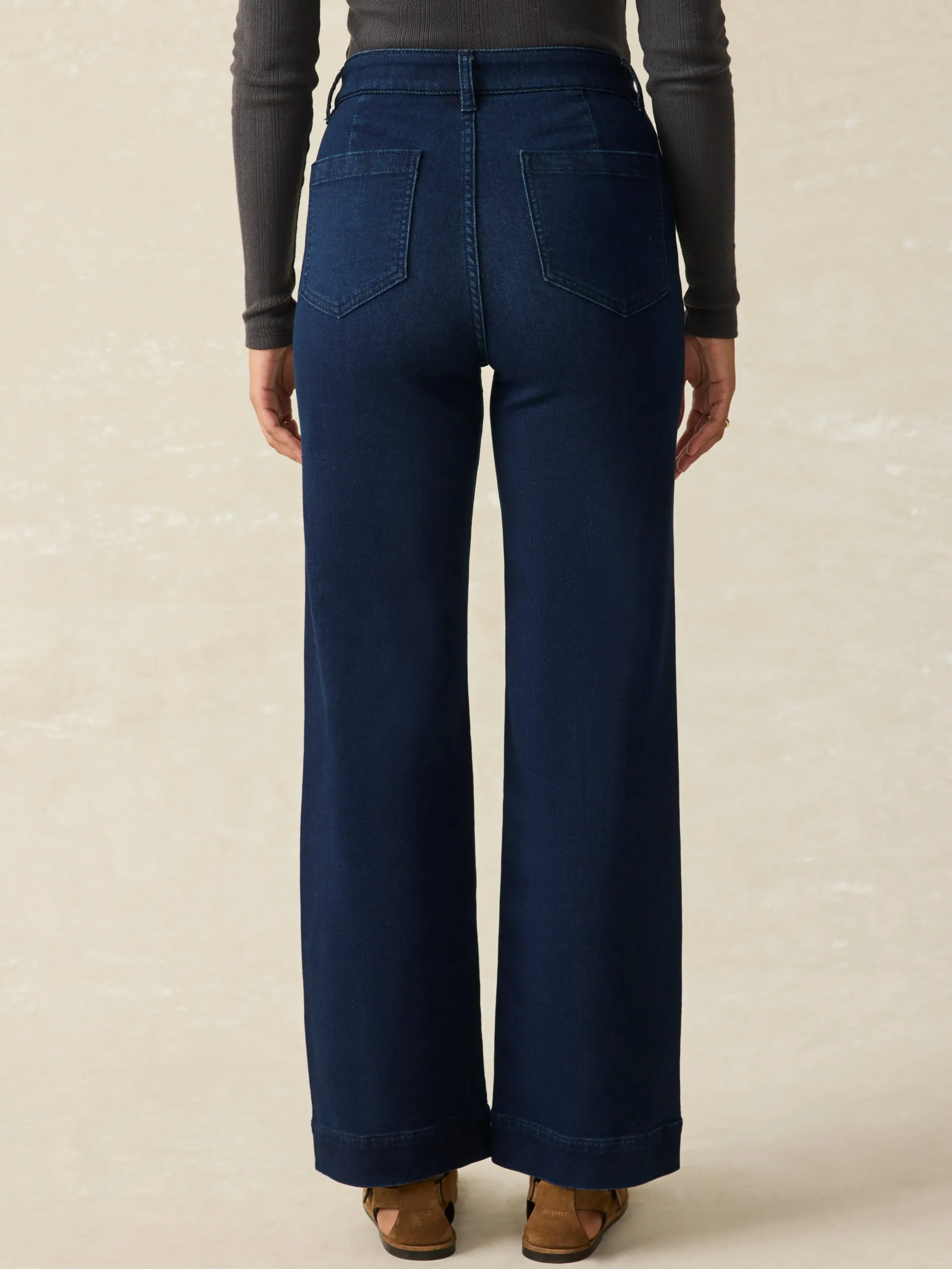 Pants^Faherty Brand Stretch Terry Patch Pocket Ankle Pant - Clermont Wash