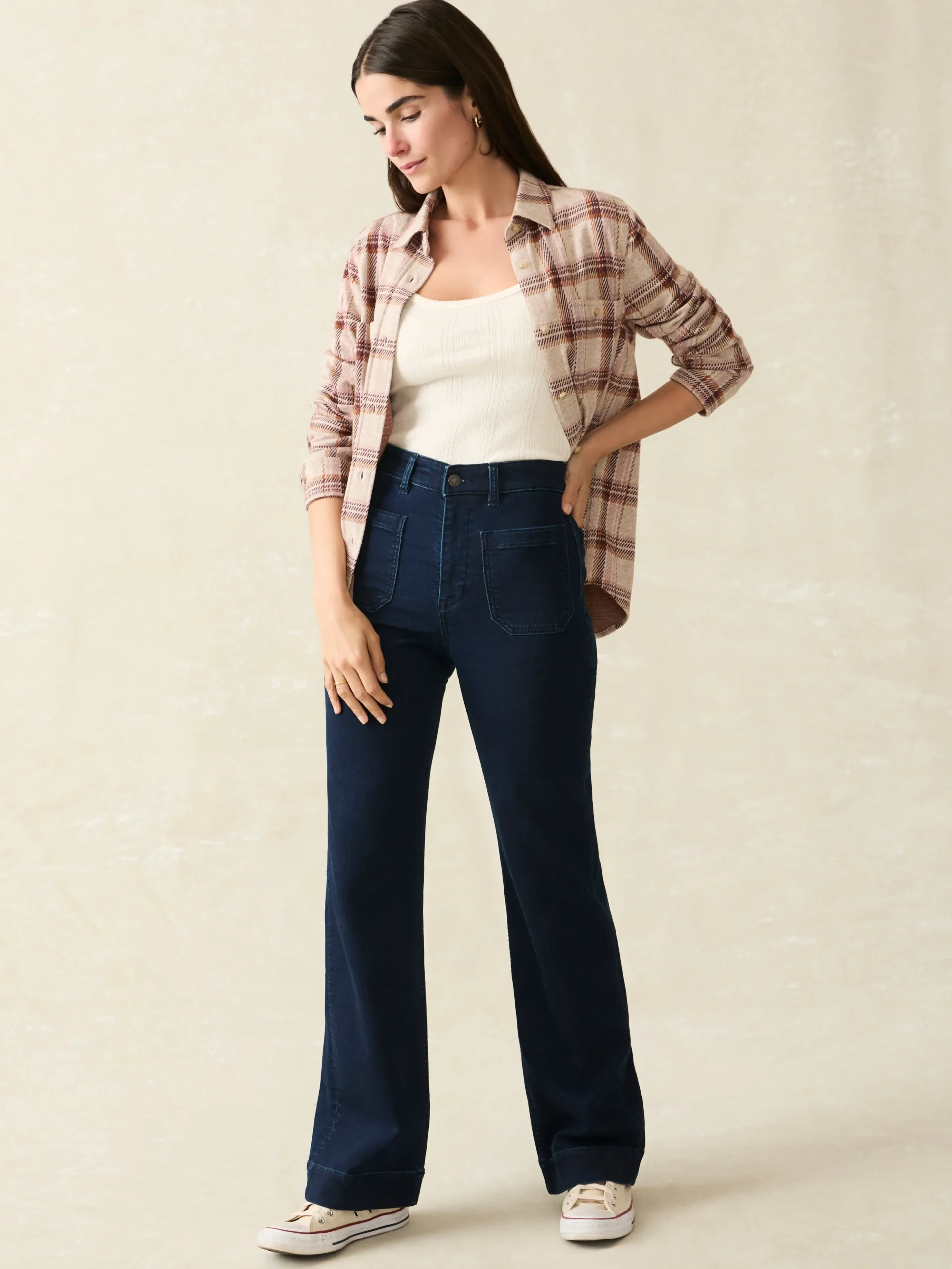 Pants|Jeans^Faherty Brand Stretch Terry Patch Pocket Pant - Clermont Wash