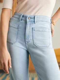 Pants|Jeans^Faherty Brand Stretch Terry Patch Pocket Pant - Clearlake Wash