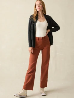 Pants^Faherty Brand Stretch Terry Patch Pocket Pant - Imperial Topaz