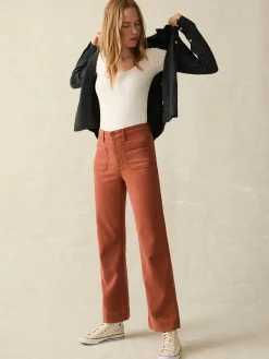Pants^Faherty Brand Stretch Terry Patch Pocket Pant - Imperial Topaz