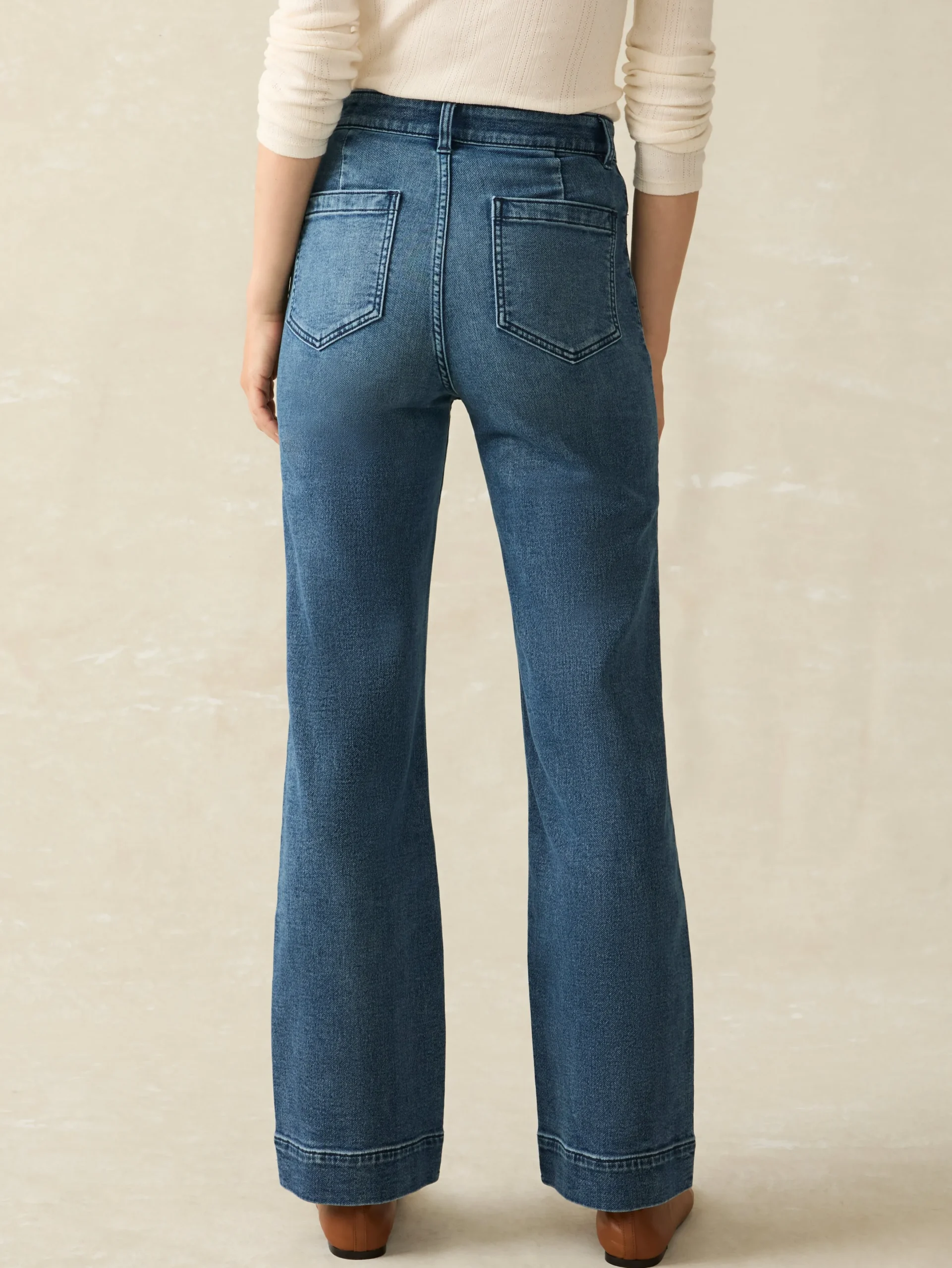 Pants|Jeans^Faherty Brand Stretch Terry Patch Pocket Pant - Riverton Wash