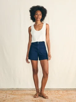 Shorts & Skirts^Faherty Brand Stretch Terry Patch Pocket Short - Clermont Wash