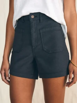 Shorts & Skirts^Faherty Brand Stretch Terry Patch Pocket Short - Washed Black