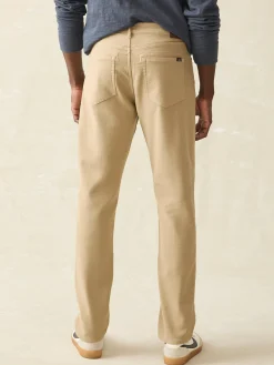 Pants^Faherty Brand Stretch Terry 5-Pocket Athletic Fit Pant - Desert Khaki