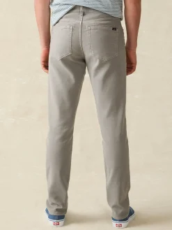 Pants^Faherty Brand Stretch Terry 5-Pocket Athletic Fit Pant - Iron