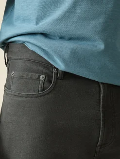 Pants^Faherty Brand Stretch Terry 5-Pocket Athletic Fit Pant - Onyx Black