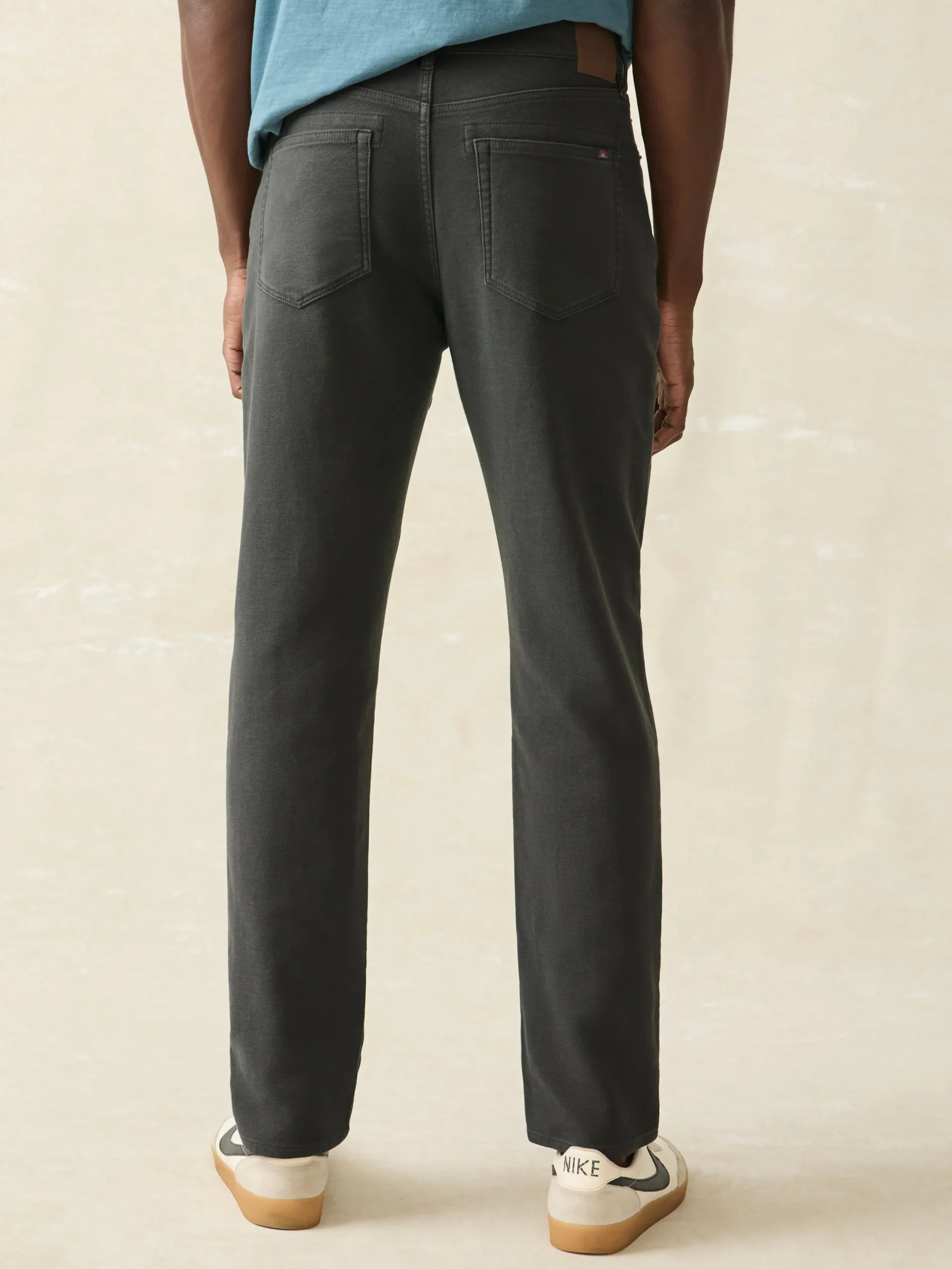 Pants^Faherty Brand Stretch Terry 5-Pocket Athletic Fit Pant - Onyx Black