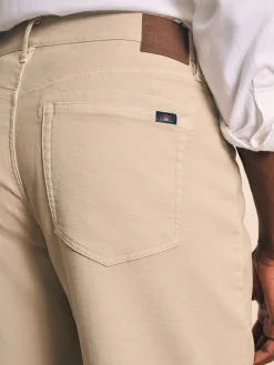 Pants^Faherty Brand Stretch Terry 5-Pocket Athletic Fit Pant - Stone