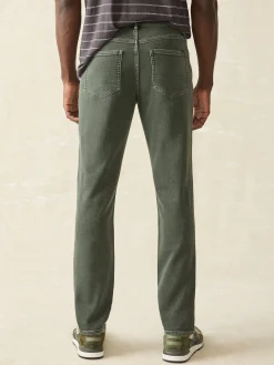 Pants^Faherty Brand Stretch Terry 5-Pocket Athletic Fit Pant - Fall Olive