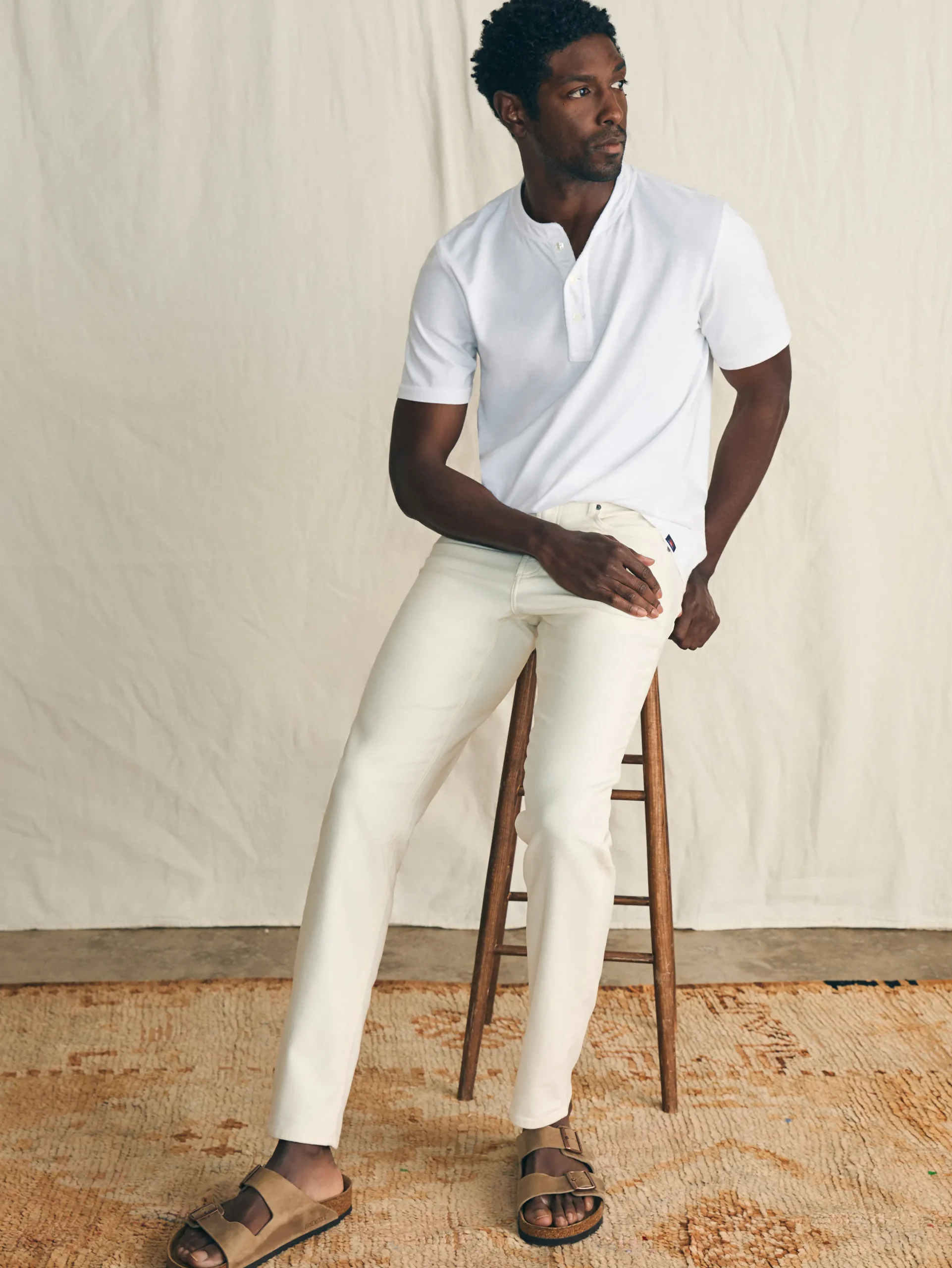 Pants^Faherty Brand Stretch Terry™ 5-Pocket Pant (32" Inseam) - Cabo Blanco