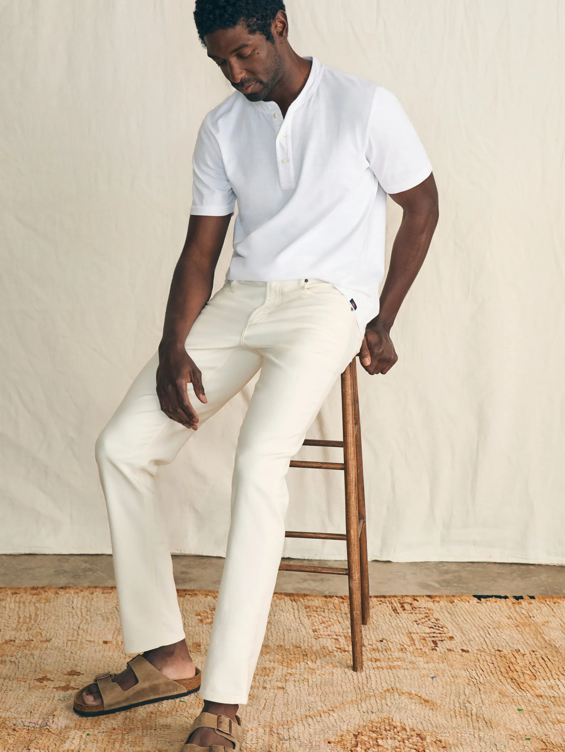 Pants^Faherty Brand Stretch Terry™ 5-Pocket Pant (32" Inseam) - Cabo Blanco