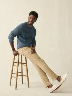 Pants^Faherty Brand Stretch Terry 5-Pocket Pant - Desert Khaki