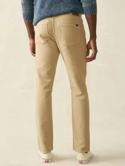 Pants^Faherty Brand Stretch Terry 5-Pocket Pant - Desert Khaki