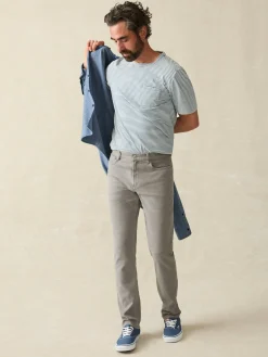 Pants^Faherty Brand Stretch Terry 5-Pocket Pant - Iron