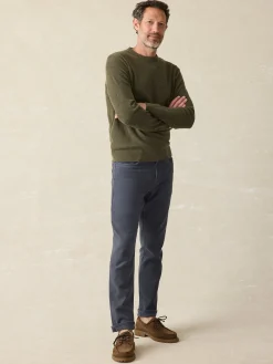 Pants^Faherty Brand Stretch Terry 5-Pocket Pant - Navy