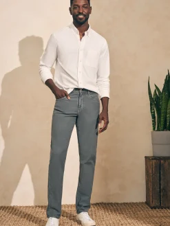 Pants^Faherty Brand Stretch Terry 5-Pocket Pant - Slate