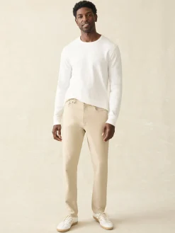 Pants^Faherty Brand Stretch Terry 5-Pocket Pant - Stone