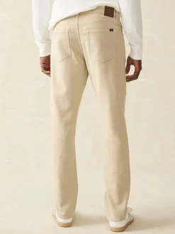 Pants^Faherty Brand Stretch Terry 5-Pocket Pant - Stone