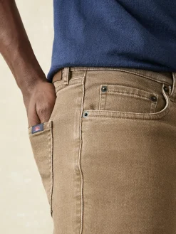 Pants^Faherty Brand Stretch Terry 5-Pocket Pant - Driftwood