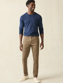 Pants^Faherty Brand Stretch Terry 5-Pocket Pant - Driftwood