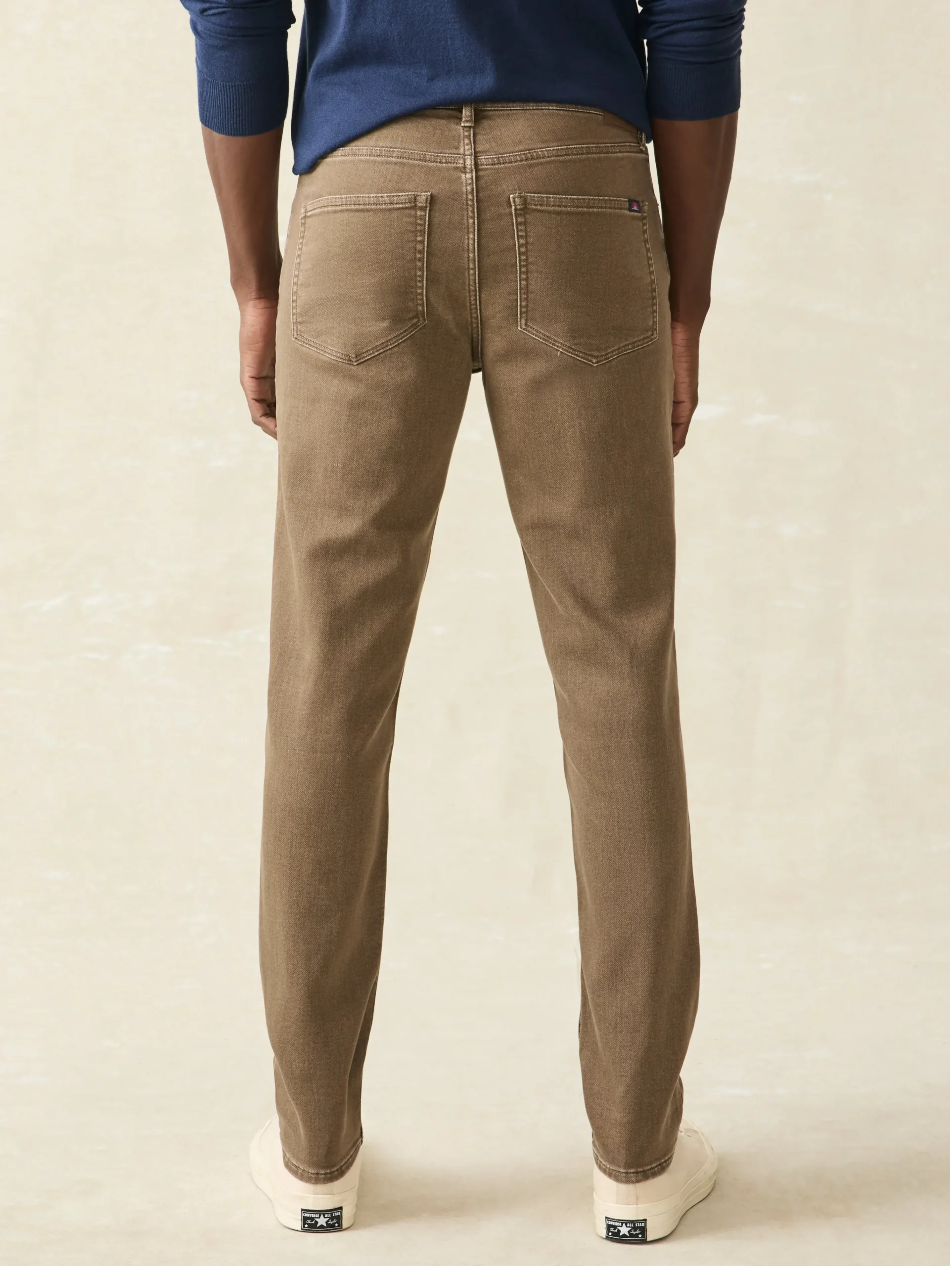 Pants^Faherty Brand Stretch Terry 5-Pocket Pant - Driftwood