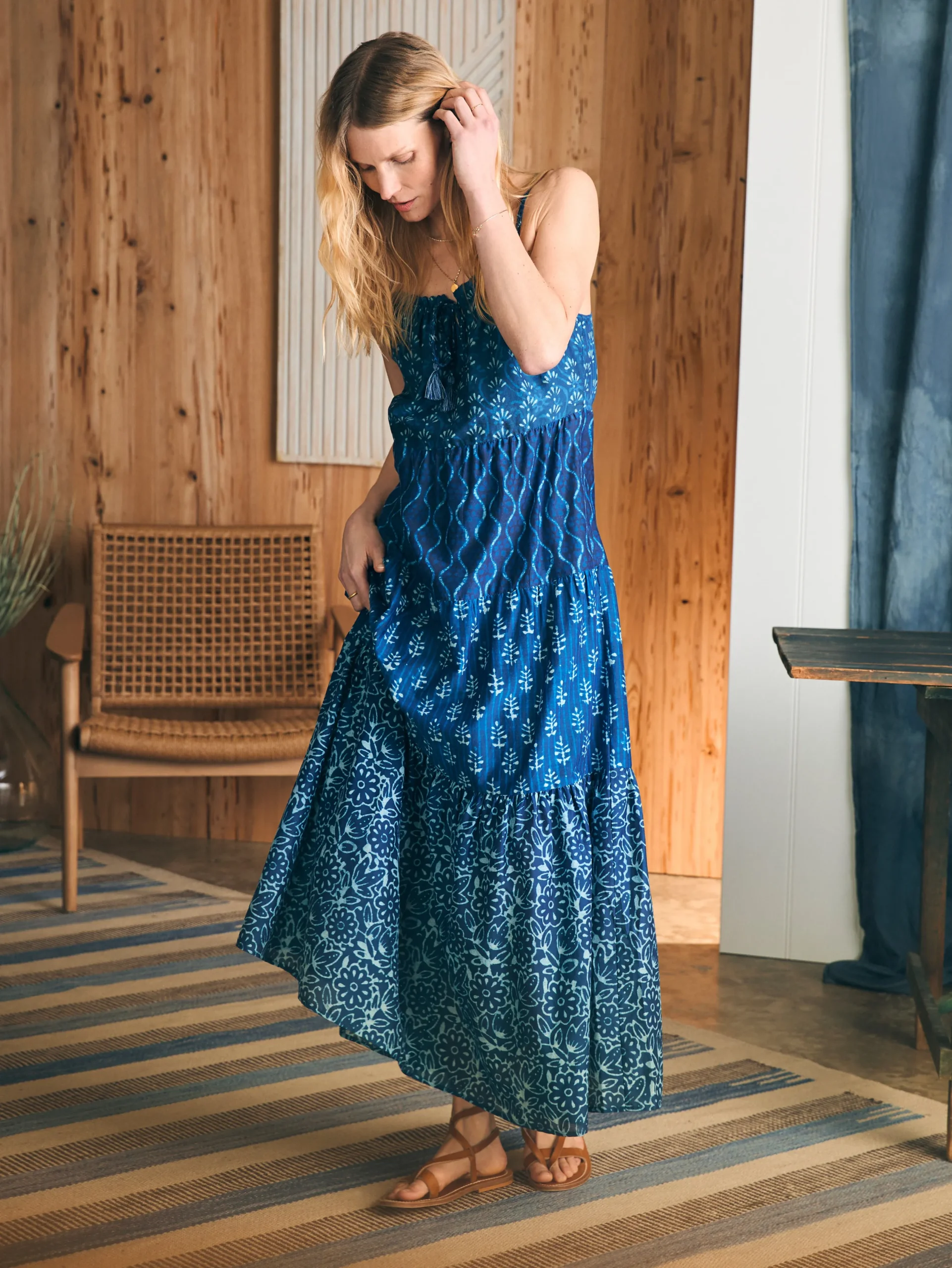 Dresses^Faherty Brand Sun Chaser Maxi Dress - Sunburst Mix Print