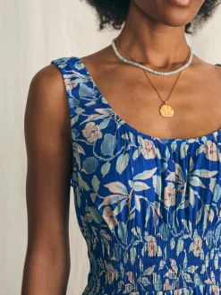 Dresses^Faherty Brand Sunseeker Midi Dress - Blue Ginger Floral