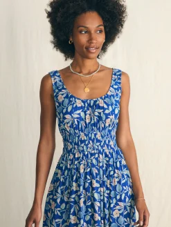 Dresses^Faherty Brand Sunseeker Midi Dress - Blue Ginger Floral
