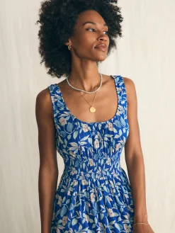 Dresses^Faherty Brand Sunseeker Midi Dress - Blue Ginger Floral
