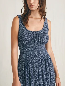 Dresses^Faherty Brand Sunseeker Midi Dress - Navy Riverton Ditsy