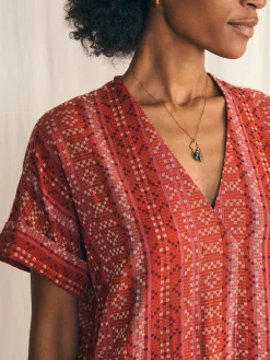 Dresses^Faherty Brand Sunset Land Sanibel Dress - Sunset Land Jacquard