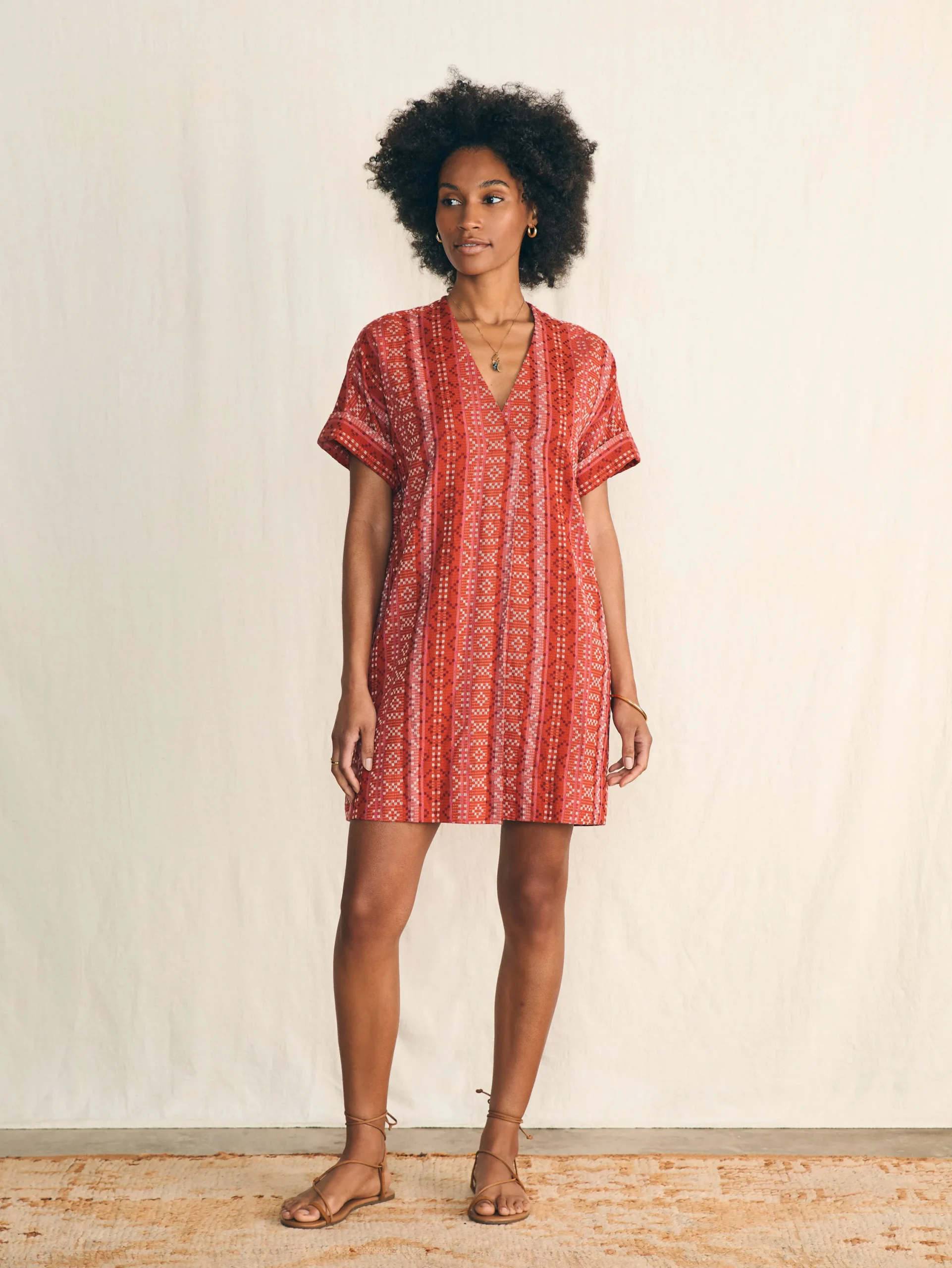 Dresses^Faherty Brand Sunset Land Sanibel Dress - Sunset Land Jacquard