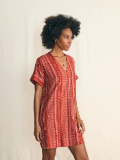 Dresses^Faherty Brand Sunset Land Sanibel Dress - Sunset Land Jacquard