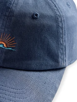 Hats|Hats^Faherty Brand Sunwashed Baseball Hat - Washed Navy