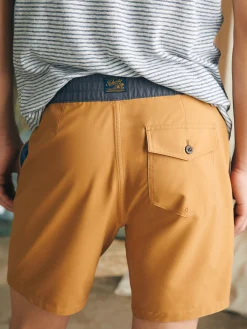 Swim^Faherty Brand Sunwashed Boardshort - Malibu Honey
