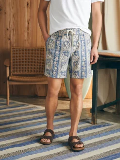 Swim^Faherty Brand Sunwashed Boardshort - Shoreline Paisley